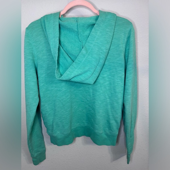 Victoria's Secret Y2K 2000s PINK Hooded Pullover Womens Size XS Green - Picture 3 of 5